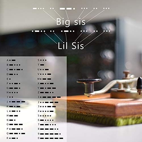 KGBNCIE Inspirational Gifts for Women, Morse Code Funny Gifts Bracelets for Women, S925 Sterling Silver Morse Code Bracelets Friend Gifts - style: 12 Big Sis-Lil Sis