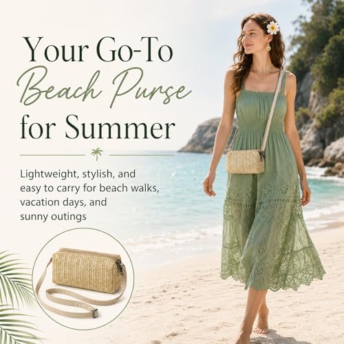 Small Crossbody Bag for Women - color: Strawyellow
