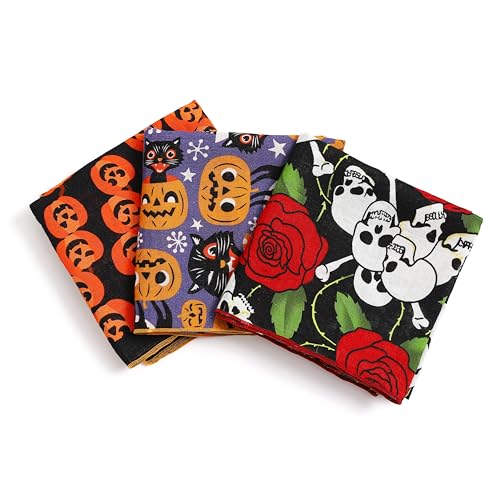 STARWHISPER Multicolored 22''x22'' Cotton Bandana for Women and Men Multi-purpose Headband Hair Scarf Protective Coverage - color: T1