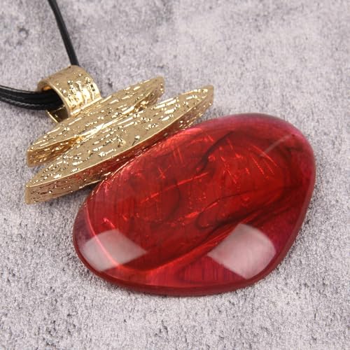 Leather Necklace for Women Large Pendant Hippie Choker Necklace Vintage Sweater Necklace Chunky Boho Necklaces for Women - style: Leather Bohemian Necklaces