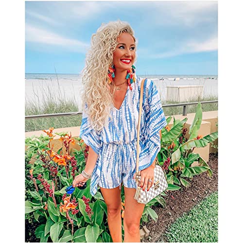 Long Tassel Earrings for Women Colorful Fringe Drop Dangle Earrings Bohemian Hawaiian Summer Beach Jewelry for Womens Vacation Outfits - color: Colorful