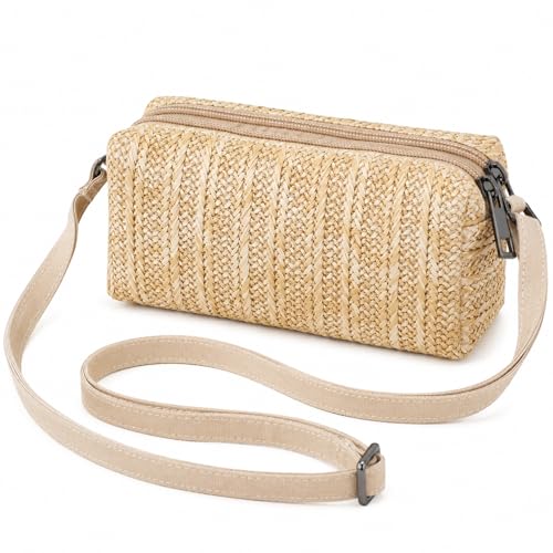 Small Crossbody Bag for Women - color: Strawyellow