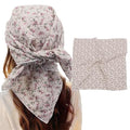Bandanas for Women Men 21"x21" Floral Headband Scarf Versatile Hair Bandana Square Head Scarf - color: Little Romantic