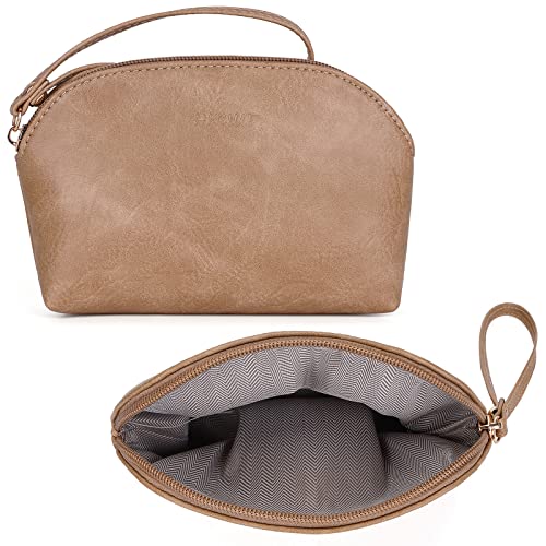 HKCLUF Crossbody Bag Purse for Women 2PCS/Set Leather Hobo Handbag Wallet Set With 2Adjustable Guitar Strap Shoulder Bag | Purse - color: A4-khaki