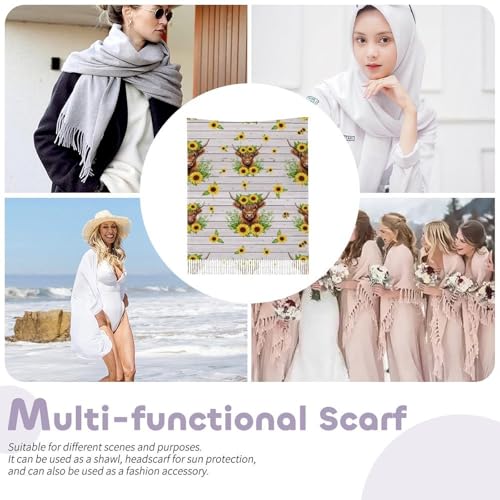 Scarfs for Women Fall Winter Scarves Shawls and Wraps for Evening Dresses - color: Design19
