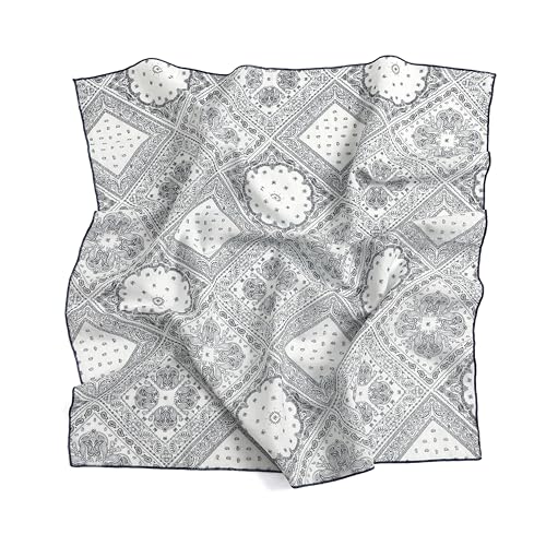 STARWHISPER Multicolored 22''x22'' Cotton Bandana for Women and Men Multi-purpose Headband Hair Scarf Protective Coverage - color: S6-paisley