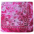 Motique Accessories Modern Tie Dye Bandana - color: Magenta