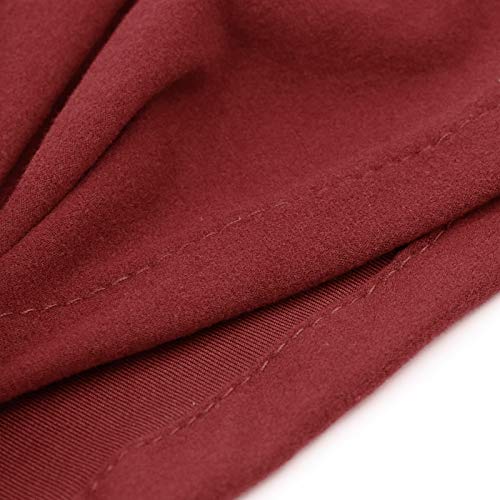 DRESHOW 5 Pack Knotted Headwraps for Women African Turban Pre-Knotted Beanie Headwraps Hair Covers - color: 5 Pack Donuts: Tan, Black, Navy, Green, Wine