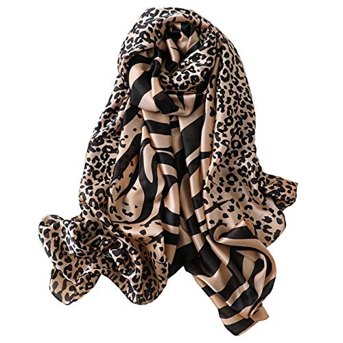 Silk Scarf Mulberry Silk Fashion Scarves Long Lightweight Shawl Wrap … - color: W09