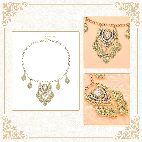 JeVenis Egyptian Costume Accessories Gold Hair Chain Egyptian Headpiece Coin Headband Costume Hair Chains for Women Boho Headpiece Prom Accessories Costume Cosplay for Halloween Christmas