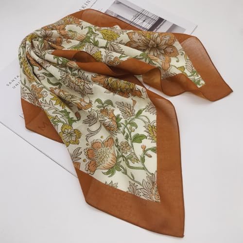 Large Cotton Bandana Lightweight Head Hair Scarf Headbands Wraps Cover Handkerchiefs for Women Men 25 x 25 inch - color: Rt10