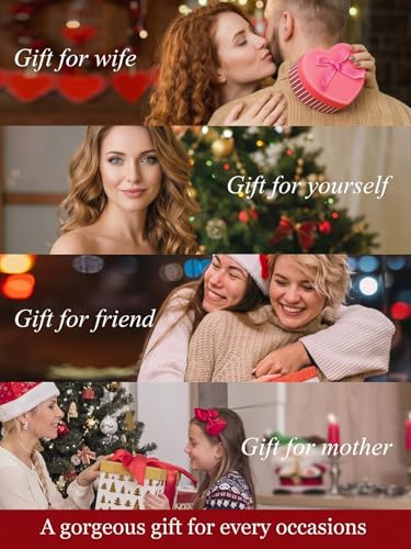 Birthday Gifts for Women 18k Gold Initial Necklaces for Women Simple Alphabets Letters with Birthstone Pendants Name Jewelry Anniversary Wedding Gifts for Sister Daughter Her (with Gift Box) - color: 01-Jan-Garnet, style: Letter C