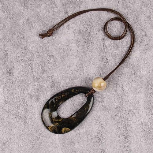 Chunky Necklace for Women Boho Pendant Necklace Statement Western Choker Necklaces for Women Vintage Bohemian Jewelry - style: Bohemian Long Necklace