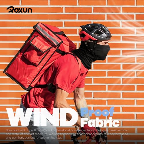 ROXUN 4 Pack Neck Gaiter, Cooling Breathable Face Mask UV Protection Scarf Hiking Bandana for Men/Women - color: 2 Black+2 White