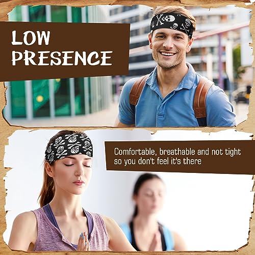 18 Pcs Sports Sweatbands for Men Women Camo Headbands Workout Non Slip Headbands Breathable Head Band Fitness Stretchy Unisex Hairband for Yoga Running Cycling Ball - color: Black Orange