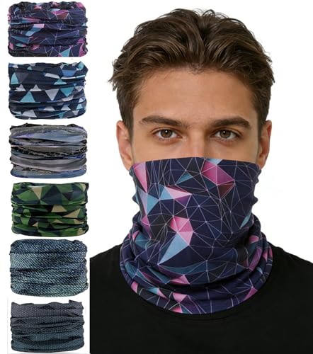 KINREE 6PCS Outdoor Magic Scarf, Elastic Headbands, Headscarves, Headwear, Mask - color: Noble 1