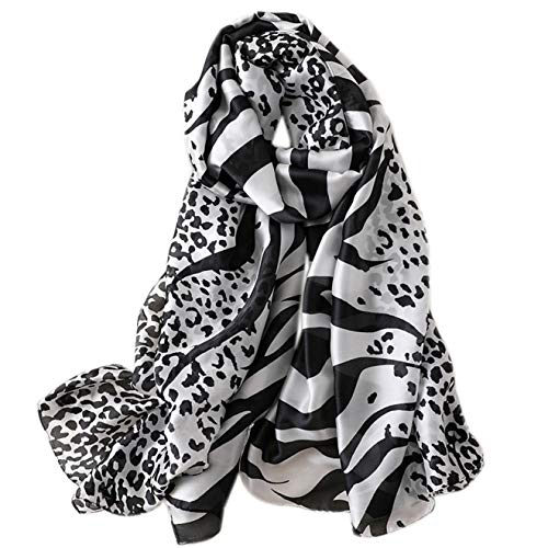 Silk Scarf Mulberry Silk Fashion Scarves Long Lightweight Shawl Wrap … - color: W10