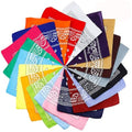 Jeatonge 20 Pcs Bandanas Paisley Headbands Bandana for Women Men Head Scarf Handkerchief 22x22 inch - color: ['Yellow', 'Sky Blue', 'Green', 'Red', 'Deep 'Orange', 'Plum Red', 'White', Purple', 'Khaki', 'Coffee', 'Gray', 'Black', 'Light 'Wine 'Royal 'Pink