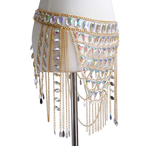 Women's Sexy Suit Body Chain - color: Gold Color-A-Skirt chain -3