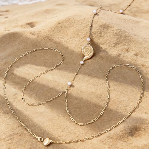 Back Necklace for Backless Dress Body Chain Jewelry for Women Adjustable Rhinestone Chain Necklace Bridal Jewelry for Weddings Summer Vacation - color: A3:starfish body chain