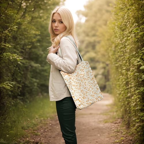 itgowisa Canvas Tote Bag for Women, Tote Bag with Zipper Inner Pocket, Zippered Canvas Bag for Shopping Work Grocery Everyday - style: Yellow