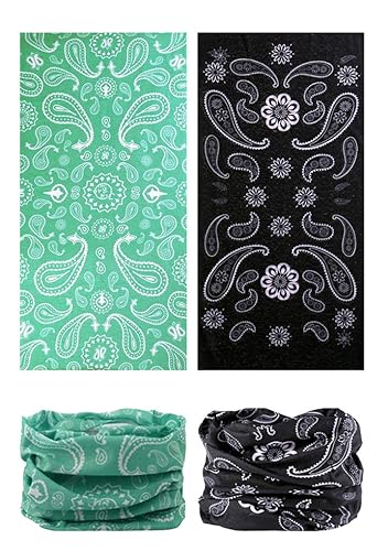 Head Wrap Headwear Headband Bandana Face Mask magic scarf for men & women - color: 6pcs. Paisley