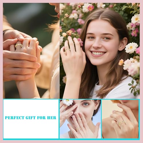 Dainty Daisy Rings Colourful Flower Adjustable Rings for Women Jewelry, Friendship Promise Fashion Jewelry Valentine