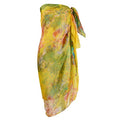 Womens Sexy Bohemian Floral Beach Cover Up Sarong Wrap Swimsuit Beachwear - color: Yellow (Flower)