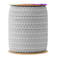 Mandala Crafts Gray Stretch Lace Soft Elastic Trim Roll - 55 Yards 1 Inch Wide Stretchy Frilly Picot Ribbon for Sewing Lingerie, Headbands, Underwear, and Crafts - color: Gray