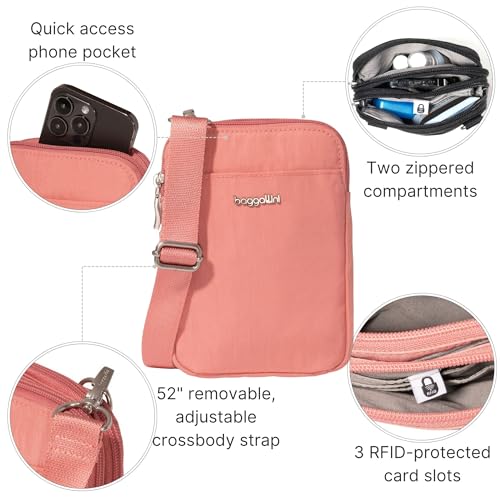Baggallini Women's Modern Take Two Rfid Crossbody - color: Terracotta