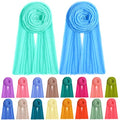 Yahenda 18 Picees Women Scarfs Shawl Hijab Soft Cotton Hemp Long Scarf Head Wraps for Women, 27 x 69 Inches - color: Fresh Color