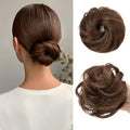 CJL HAIR 2PCs Small Cute Messy Bun Hair Piece for Thin Hair Women Mini Synthetic Curly Bun Scrunchies Updo Hairpieces Chocolate Multi - color: 2PCS-Chocolate Multi