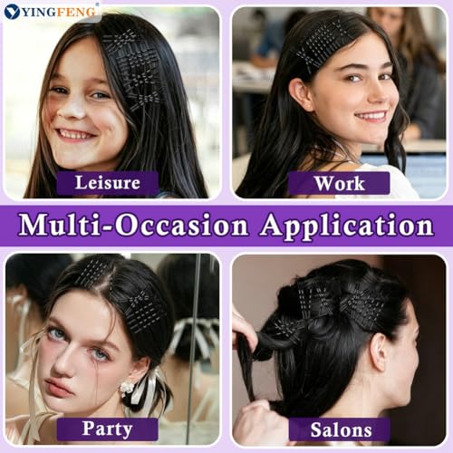 330 Pcs 2.2 Inch Black Bobby Pins, Set of Hairpins with Box, Premium Hair Pins for Kids, Girls and Women, Great for All Hair Types - color: Black(2.2Inch)