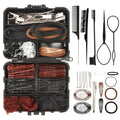 163Pcs Dance Hair Accessories Kit, Hair Nets for Buns,Bobby Pins for Women Girls,Hair Pins Kit, Combs&Brushes, Loo-p Tools,Professional Dance Performance Kit w/Storage Box(Black,Size:multi size)
