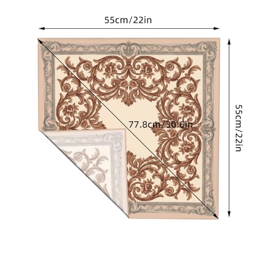 Head Scarf Hair Neck Scarves for Women Fashion Silk Satin Purse Bag Scarfs Handbags Bandana Neckerchief - color: Beige Brown Floral