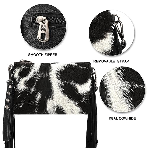 Montana West Western Purse for Women Crossbody Bag Wristlet Clutch Purse - color: A4 Black