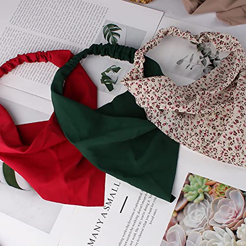 Jaciya Hair Scarfs Head Bandanas for Women Fashion Floral Triangle Head Scarf Hair Accessories - color: Color-2