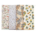 APIGANIZ 4Pcs 21"x21" Cotton Bandanas for Women, Super Soft Textured Fabric, Kerchief, Scarf for Women, Gift for Her - color: Set of 4 - Q02 - Light Neutrals Collection