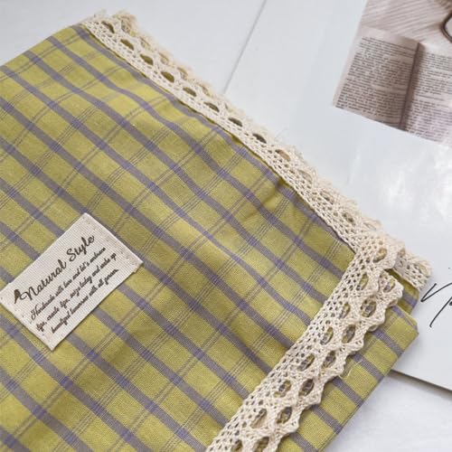 Soft Cotton Like Lace Bandana Headband, Head Wrap, Protective Coverage, Hair Neck Scarf for Women 24 x 24 inch - color: Cas014 - Plaid Y