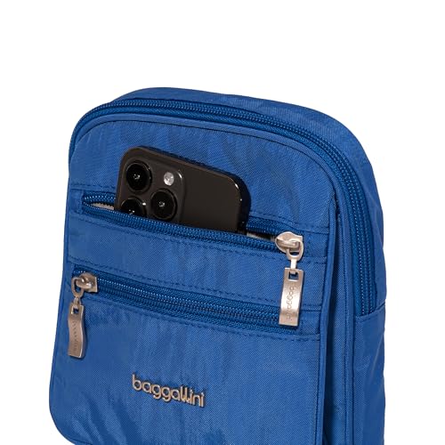 Baggallini Journey Crossbody Bags for Women 9x6 Small Lightweight Travel Handbag W/RFID - color: Lapis