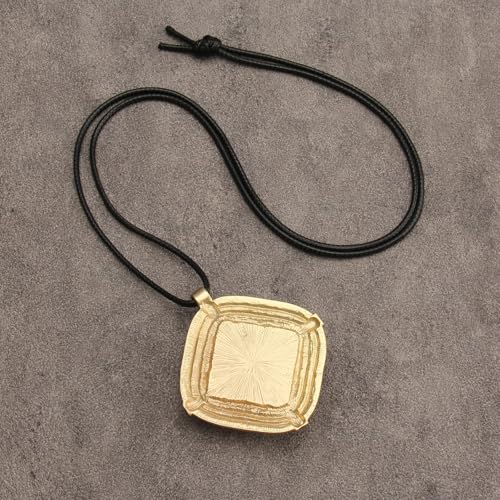 Jeilwiy Leather Necklace for Women Funky Necklace Choker String Cord Necklace with Pendant Boho Style Jewelry - style: Large Necklace