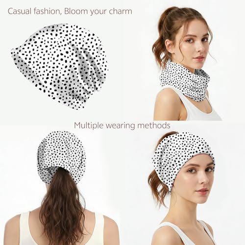 Chemo Caps Slouchy Beanie Hat Stretch Cancer Head Wraps Turban Sleep Headwear Scarf for Women Girls Men - color: I-13-spots