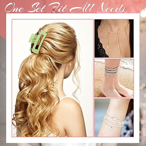 49 Pcs Boho Jewelry Set for Women, Surfer Wave Friendship Bracelets Layered Necklace Hair Clip, Summer Beach Gift - style: Boho