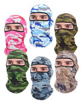 Xeoxarel 6 Pack Balaclava Ski Mask for Men/Women, Full Face Cover - color: 6 Pack Balaclava Face Mask Men - Camo
