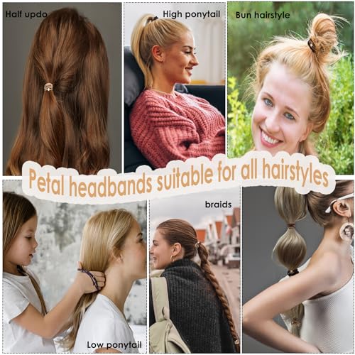 20 PCS Boho Hair Accessories for Women, Ponytail Holders and Bracelets, 5 Neutral Colors, No Damage Elastics for Thick or Thin Hair - color: Multi-color