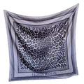 Women's Square Silk Like Head Scarf Large 35 inch Silk Feeling Hair Wrapping Satin Scarves for Sleeping Bandanas - color: A015-1 Twill Leopard Print Dark Grey