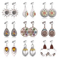 Thunaraz Clip on Dangle Earrings for Women - Bohemian Trendy Clip on Earrings Lightweight Comfortable Earrings Hypoallergenic Drop Clip ons for Non-pierced Ears Women - style: Style B