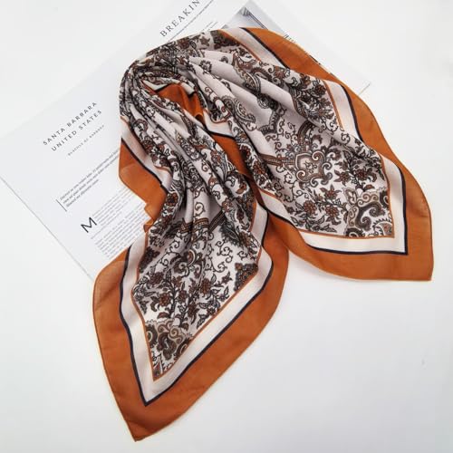 Large Cotton Bandana Lightweight Head Hair Scarf Headbands Wraps Cover Handkerchiefs for Women Men 25 x 25 inch - color: Rt06