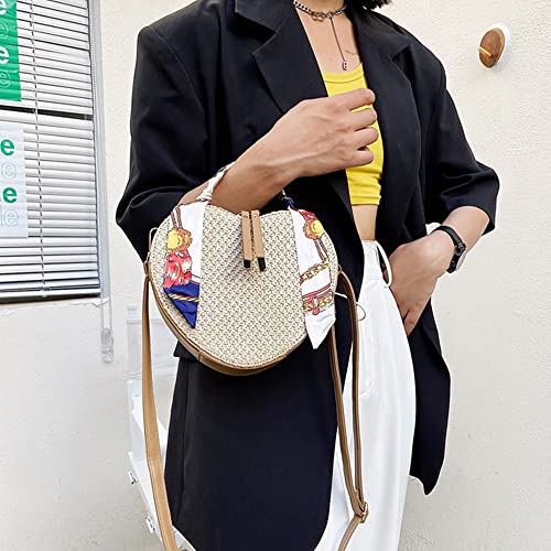 Goclothod Women Crochet Fringed Shoulder Bag Cotton Tassel Crossbody Bag Hippie Beach Purse - color: W-heart Shape