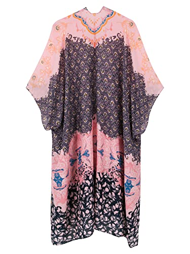 Breezy Lane Kimonos for Women Swimsuit Coverups Beach Cover Up Swimwear Cardigan Summer - color: Blackpink Floral